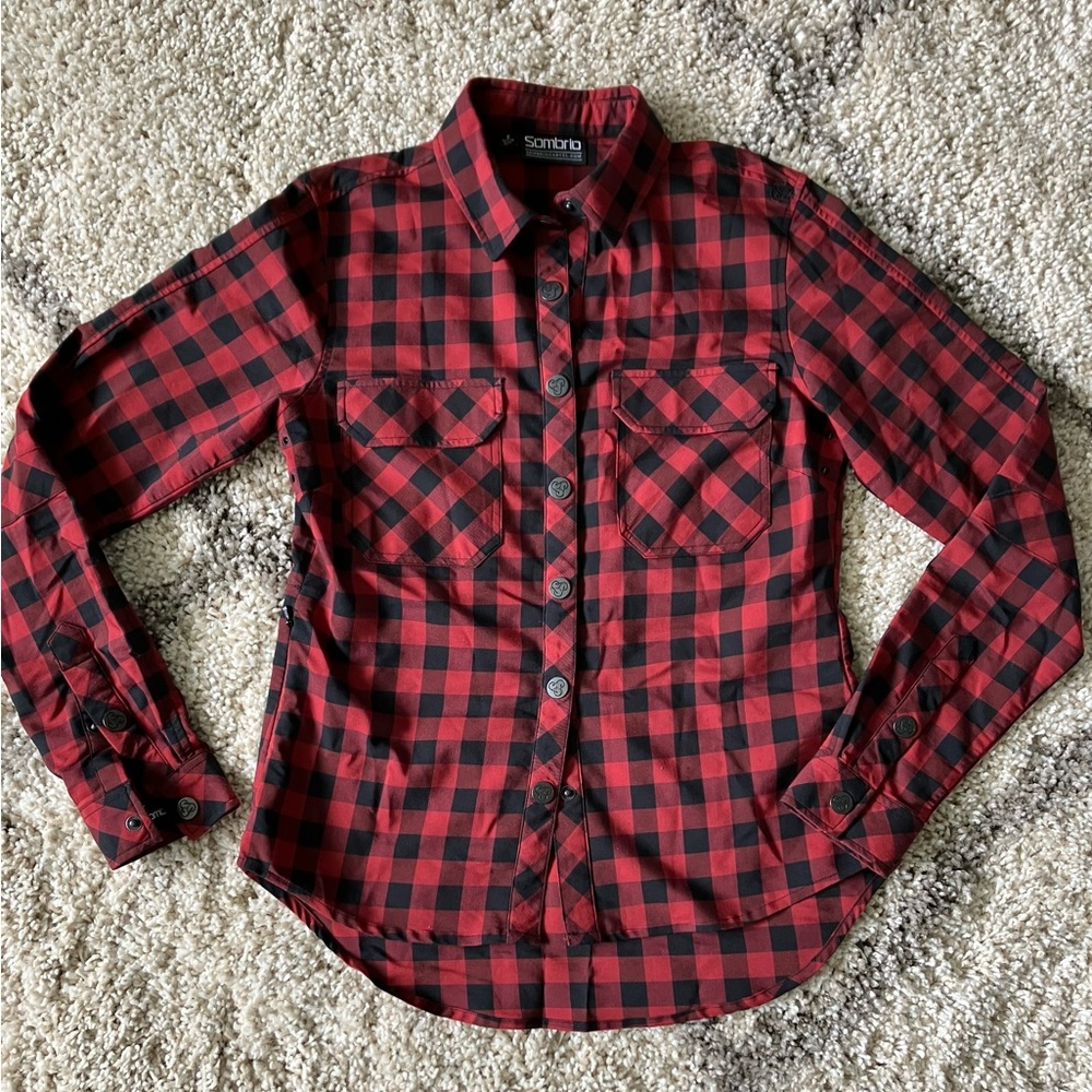 Sombrio Women's Silhouette Riding Shirt (Plaid) M